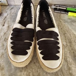 Tom's espadrilles, brand new, never worn.